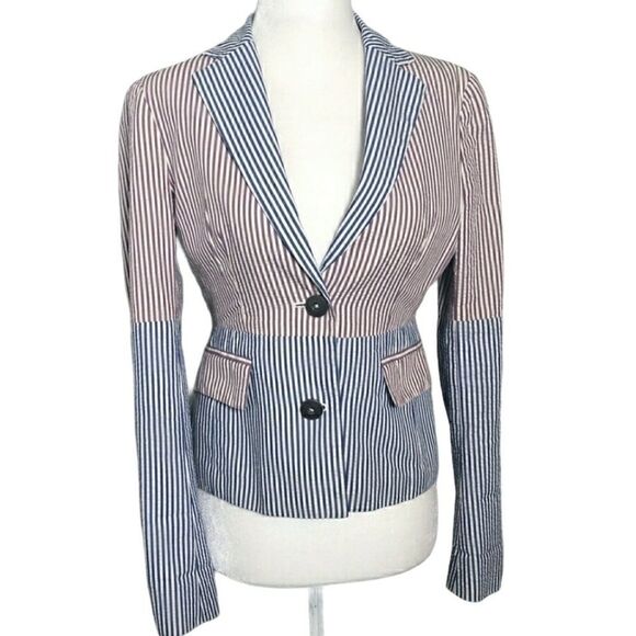 Brooks Bros striped seersucker blazer C25 - Picture 2 of 10